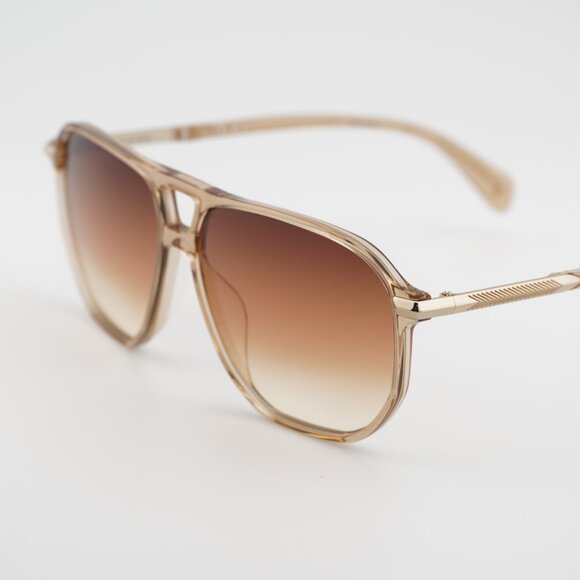 Rag & Bone RNB1074/S 010A N4 Sunglasses Beige Aviator Frame, Brown Lenses - Picture 7 of 11
